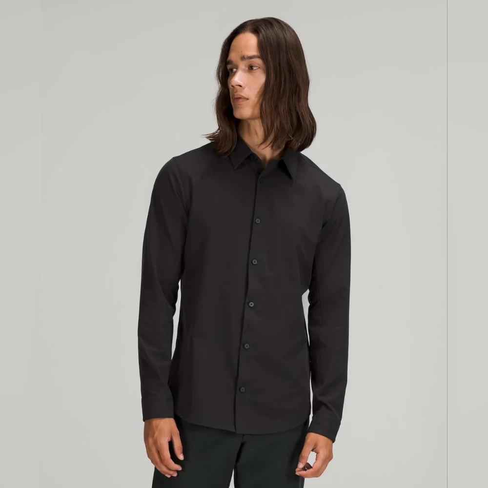 NWT Lululemon New Venture Long Sleeve Shirt (Black) Size XS